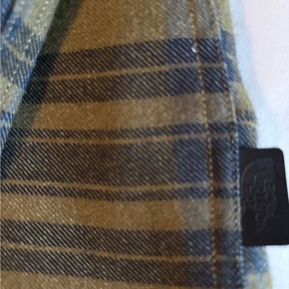 The North Face Olive and Navy Plaid Shirt - Picture 7 of 7